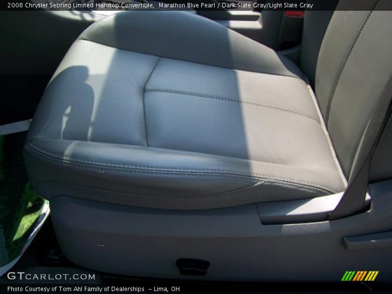 Marathon Blue Pearl / Dark Slate Gray/Light Slate Gray 2008 Chrysler Sebring Limited Hardtop Convertible