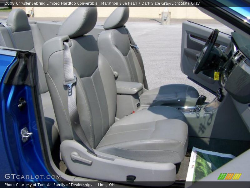 Marathon Blue Pearl / Dark Slate Gray/Light Slate Gray 2008 Chrysler Sebring Limited Hardtop Convertible
