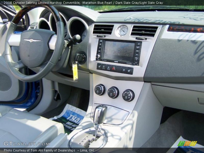 Marathon Blue Pearl / Dark Slate Gray/Light Slate Gray 2008 Chrysler Sebring Limited Hardtop Convertible