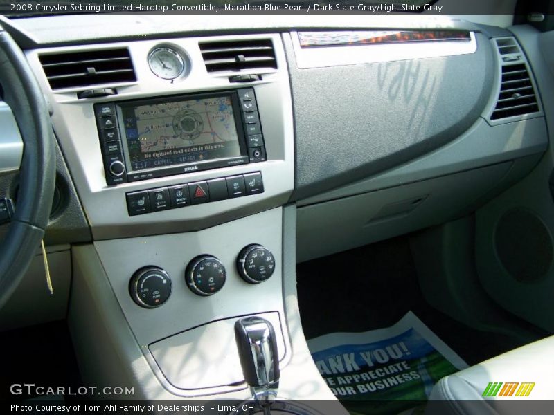 Marathon Blue Pearl / Dark Slate Gray/Light Slate Gray 2008 Chrysler Sebring Limited Hardtop Convertible