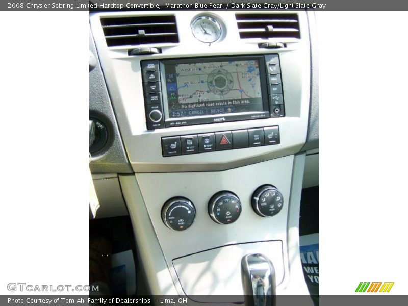 Marathon Blue Pearl / Dark Slate Gray/Light Slate Gray 2008 Chrysler Sebring Limited Hardtop Convertible