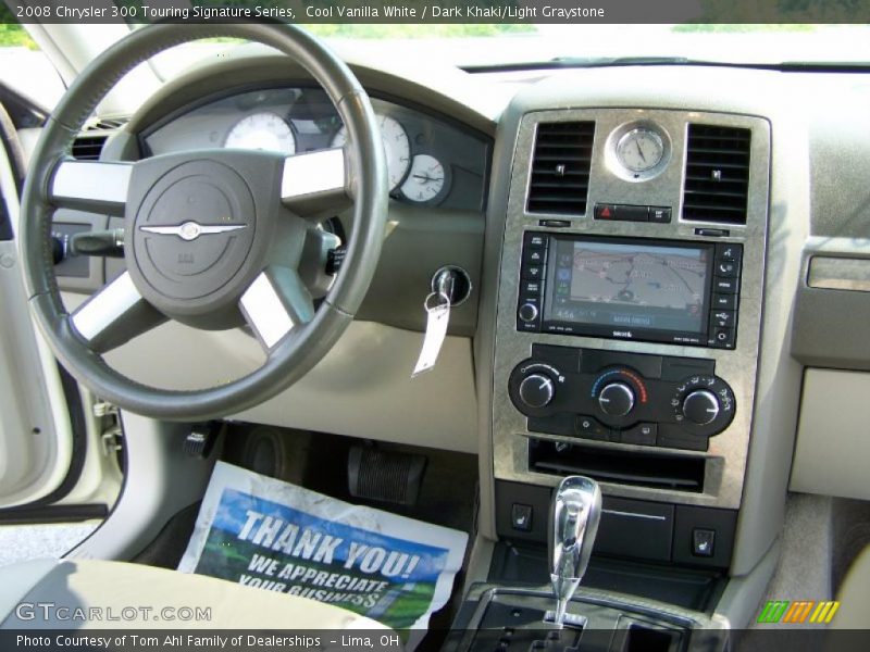 Cool Vanilla White / Dark Khaki/Light Graystone 2008 Chrysler 300 Touring Signature Series