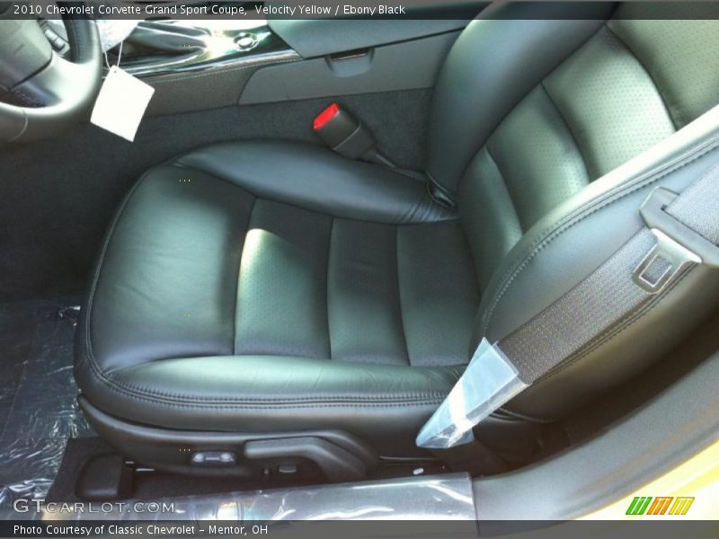Velocity Yellow / Ebony Black 2010 Chevrolet Corvette Grand Sport Coupe