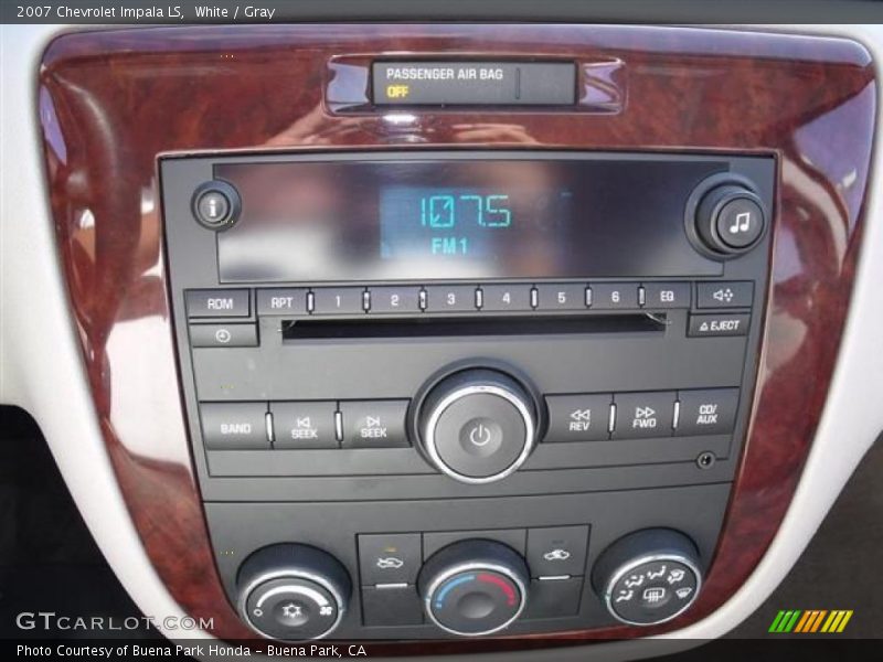 White / Gray 2007 Chevrolet Impala LS