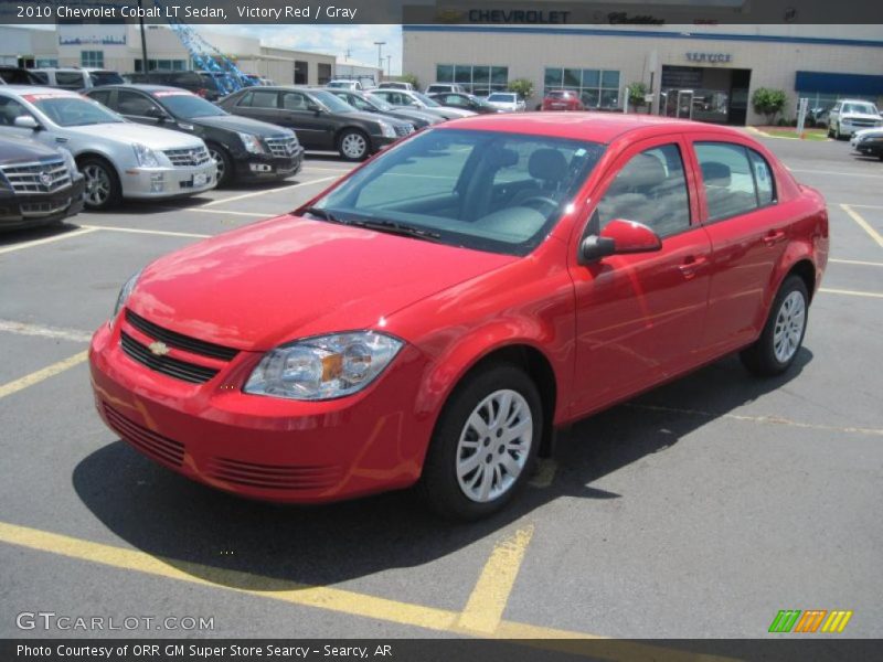 Victory Red / Gray 2010 Chevrolet Cobalt LT Sedan