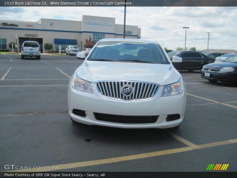 White Diamond Tricoat / Cocoa/Light Cashmere 2010 Buick LaCrosse CX