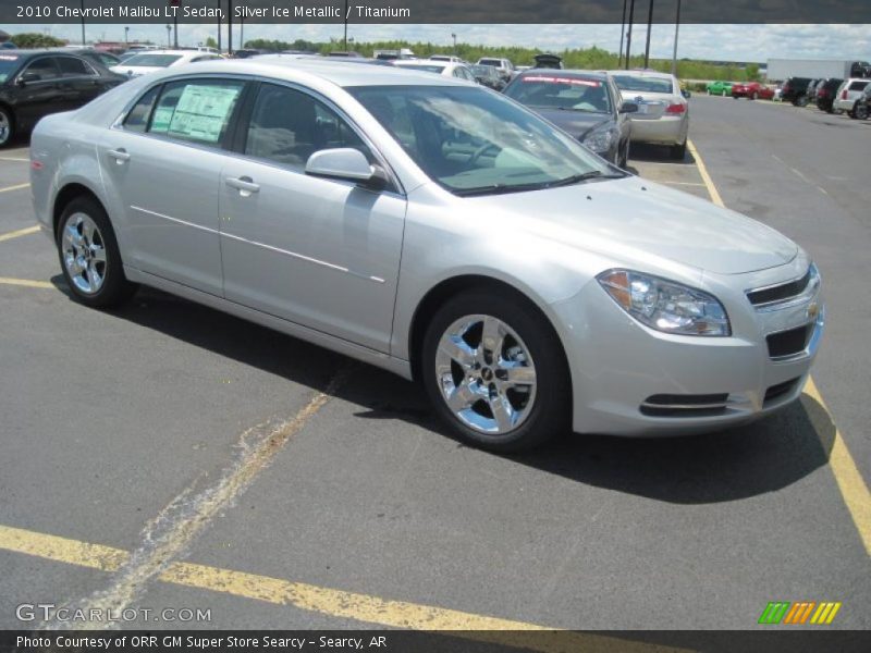 Silver Ice Metallic / Titanium 2010 Chevrolet Malibu LT Sedan