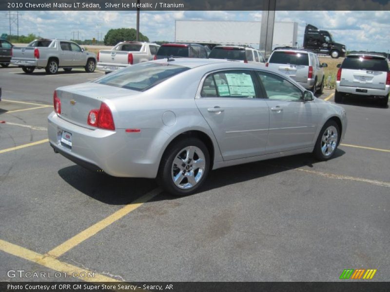 Silver Ice Metallic / Titanium 2010 Chevrolet Malibu LT Sedan