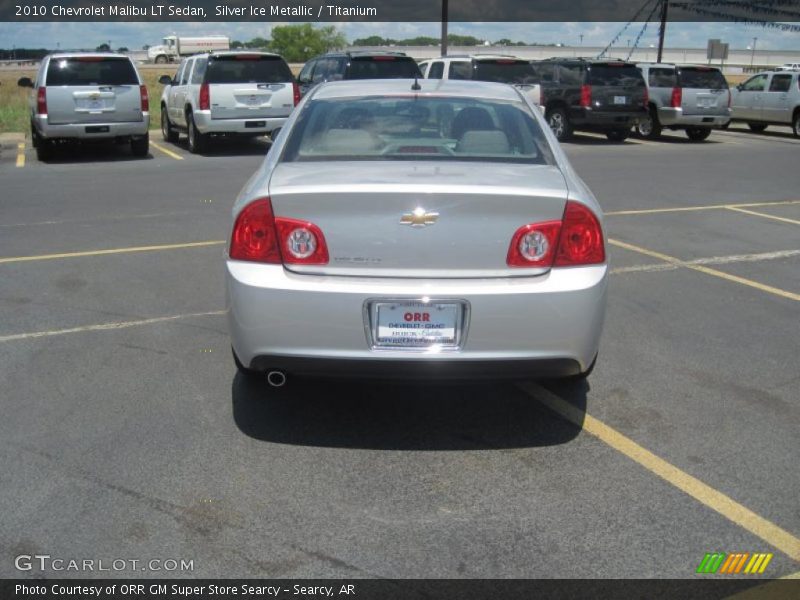 Silver Ice Metallic / Titanium 2010 Chevrolet Malibu LT Sedan