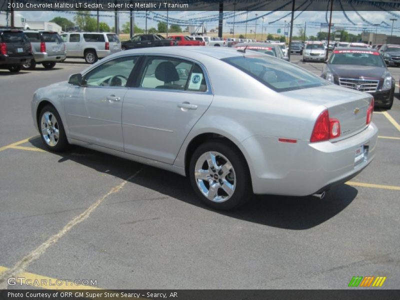 Silver Ice Metallic / Titanium 2010 Chevrolet Malibu LT Sedan