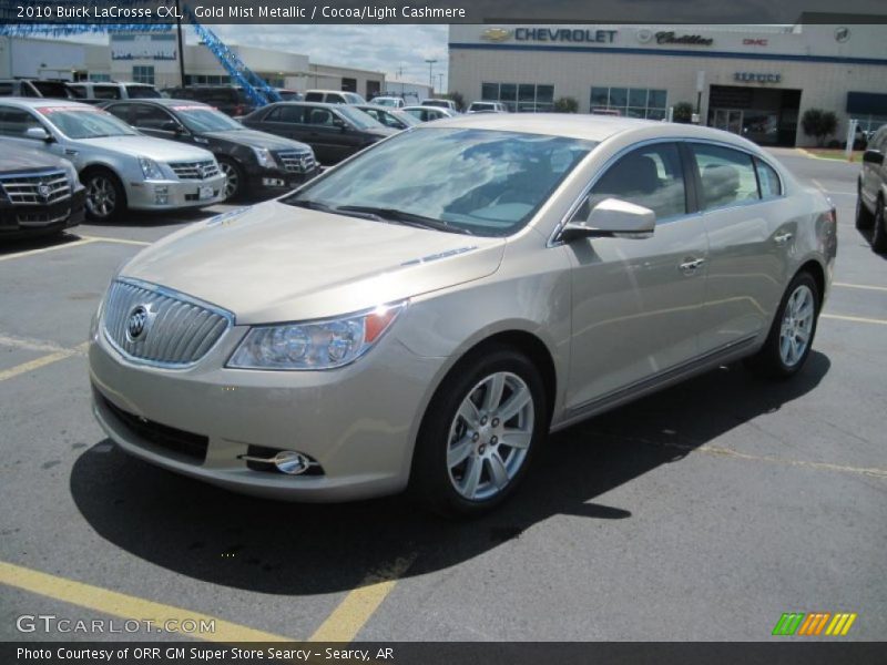 Gold Mist Metallic / Cocoa/Light Cashmere 2010 Buick LaCrosse CXL