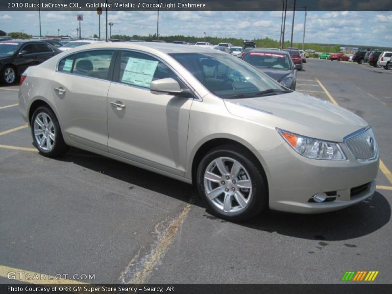 Gold Mist Metallic / Cocoa/Light Cashmere 2010 Buick LaCrosse CXL