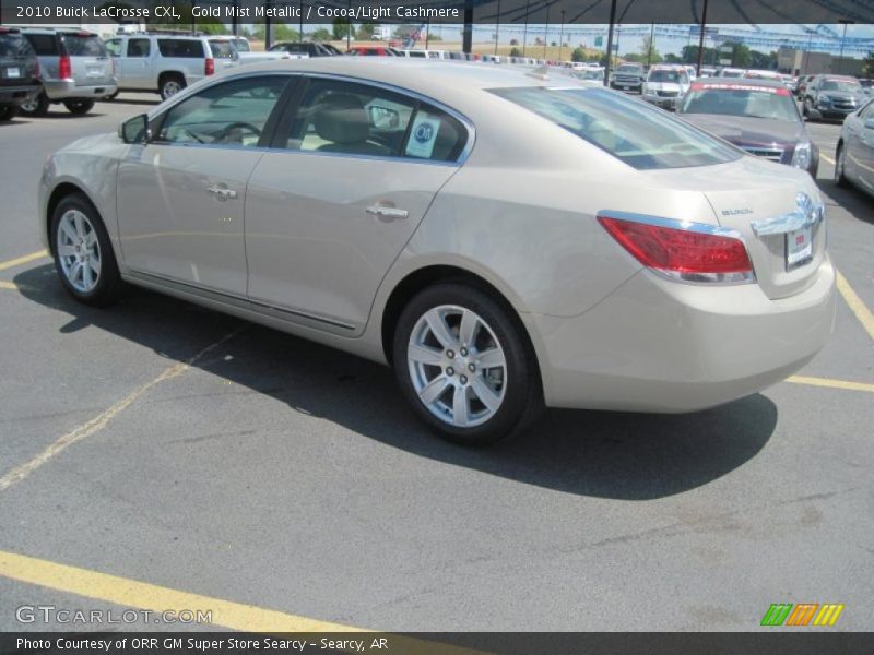 Gold Mist Metallic / Cocoa/Light Cashmere 2010 Buick LaCrosse CXL