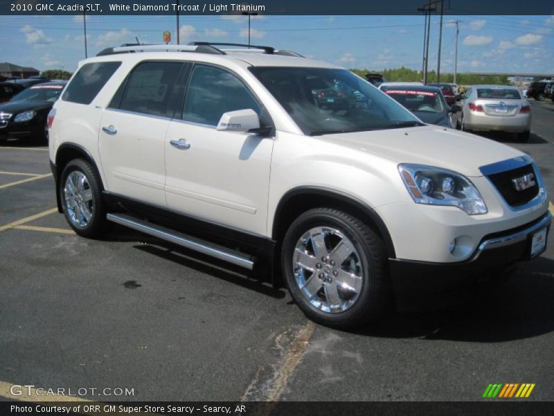 White Diamond Tricoat / Light Titanium 2010 GMC Acadia SLT