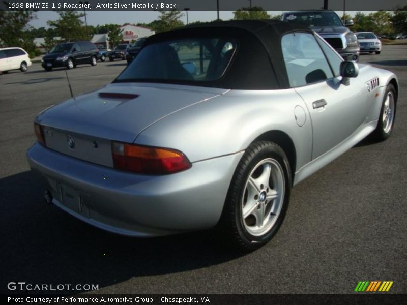 Arctic Silver Metallic / Black 1998 BMW Z3 1.9 Roadster