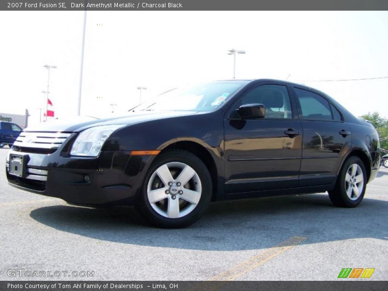 Dark Amethyst Metallic / Charcoal Black 2007 Ford Fusion SE