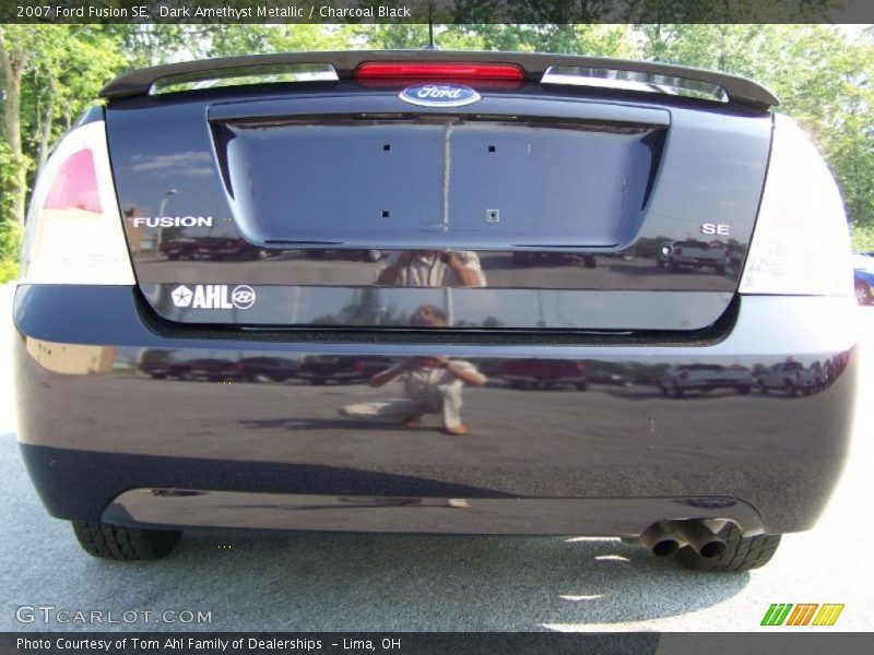 Dark Amethyst Metallic / Charcoal Black 2007 Ford Fusion SE