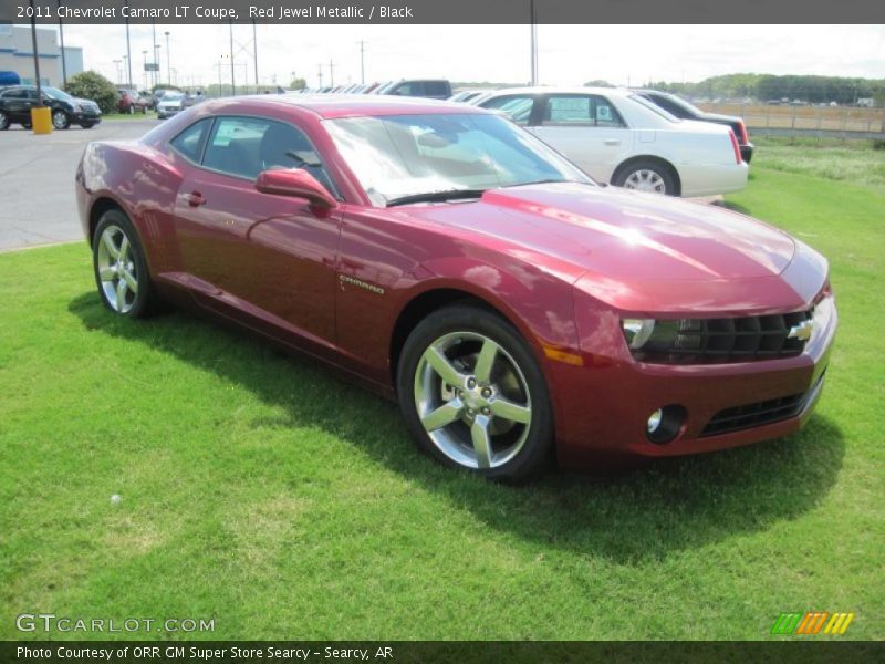Red Jewel Metallic / Black 2011 Chevrolet Camaro LT Coupe