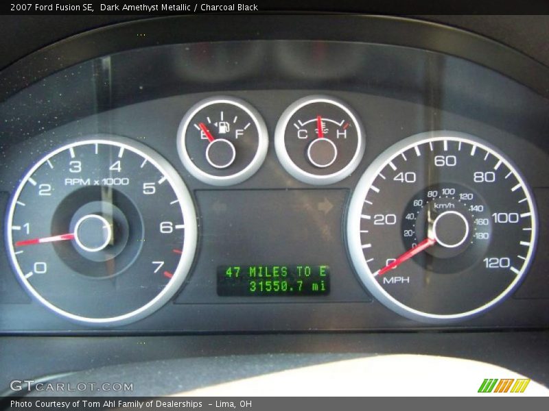 Dark Amethyst Metallic / Charcoal Black 2007 Ford Fusion SE