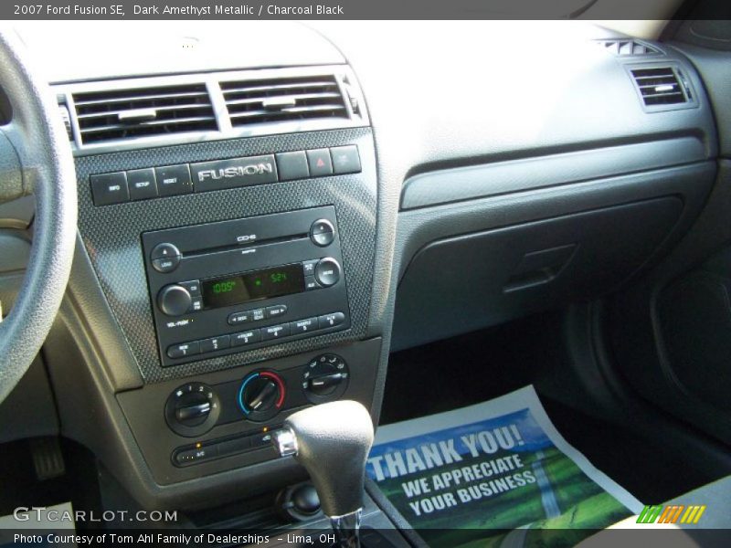 Dark Amethyst Metallic / Charcoal Black 2007 Ford Fusion SE