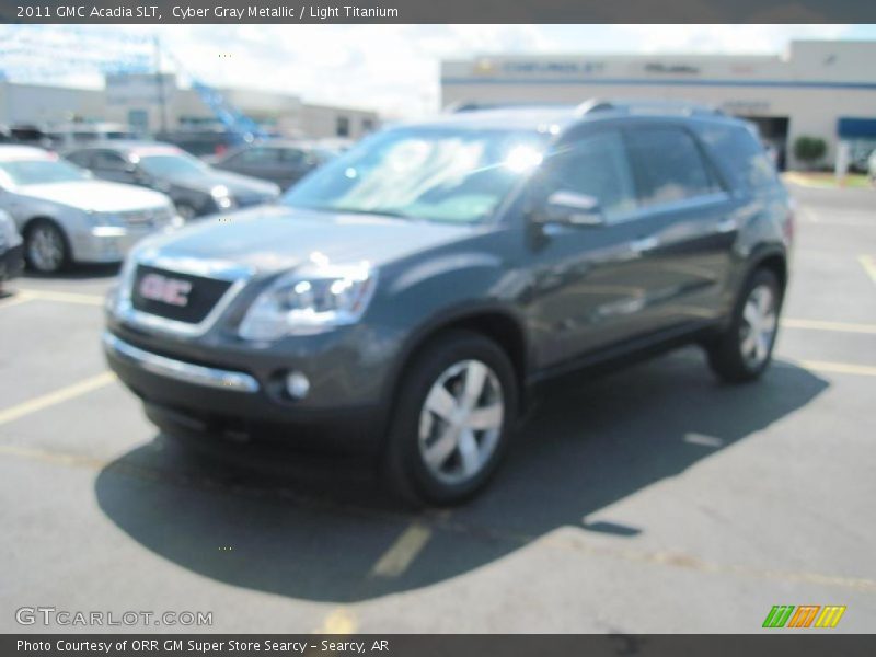 Cyber Gray Metallic / Light Titanium 2011 GMC Acadia SLT
