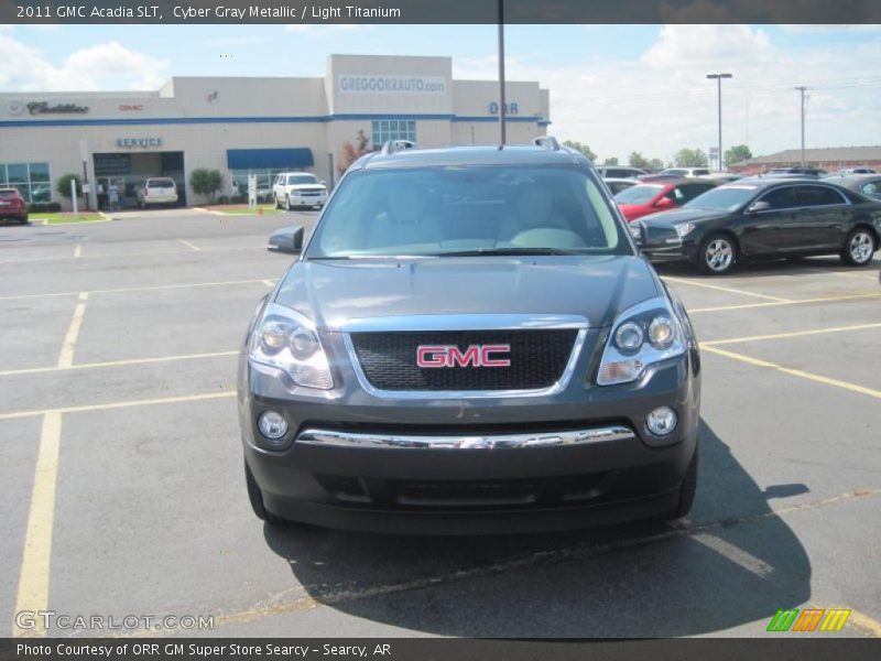 Cyber Gray Metallic / Light Titanium 2011 GMC Acadia SLT