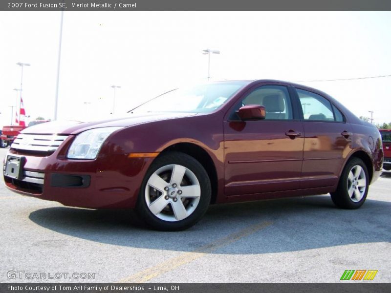 Merlot Metallic / Camel 2007 Ford Fusion SE