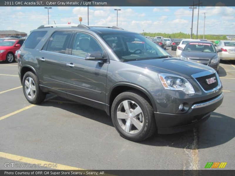 Cyber Gray Metallic / Light Titanium 2011 GMC Acadia SLT