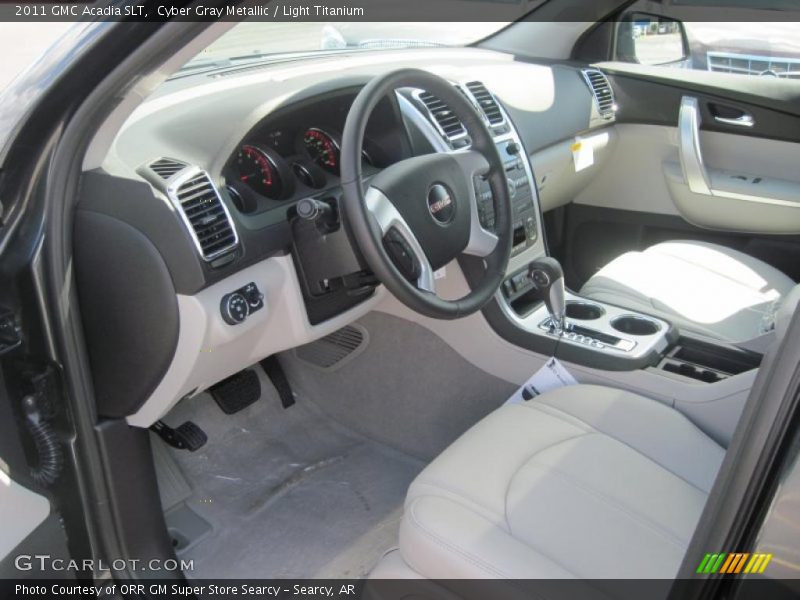 Cyber Gray Metallic / Light Titanium 2011 GMC Acadia SLT