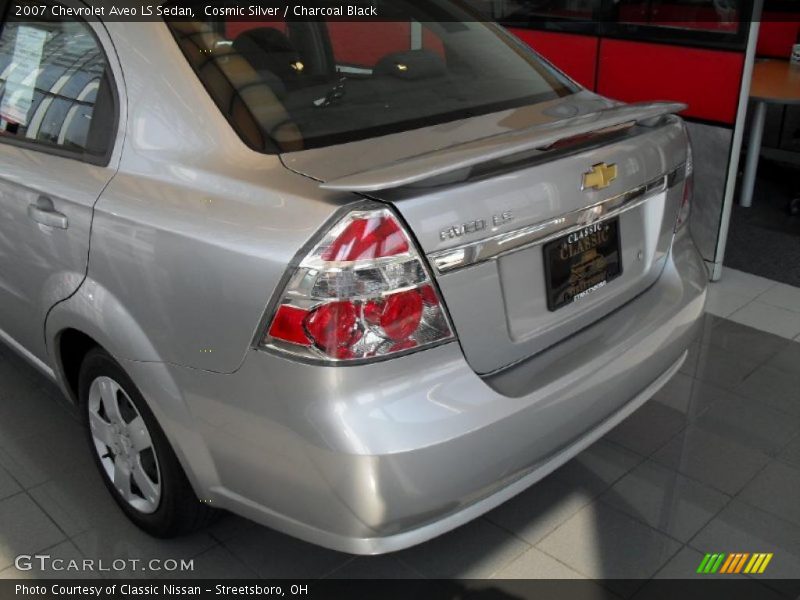 Cosmic Silver / Charcoal Black 2007 Chevrolet Aveo LS Sedan