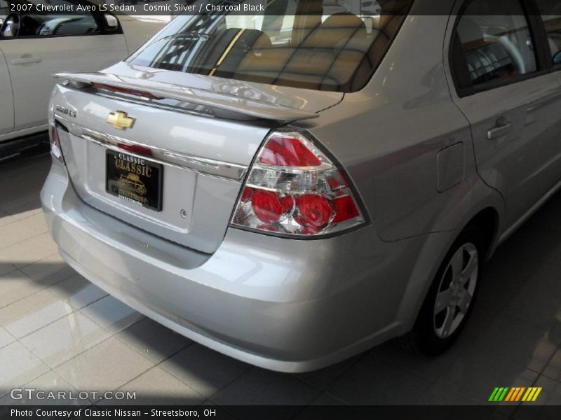 Cosmic Silver / Charcoal Black 2007 Chevrolet Aveo LS Sedan