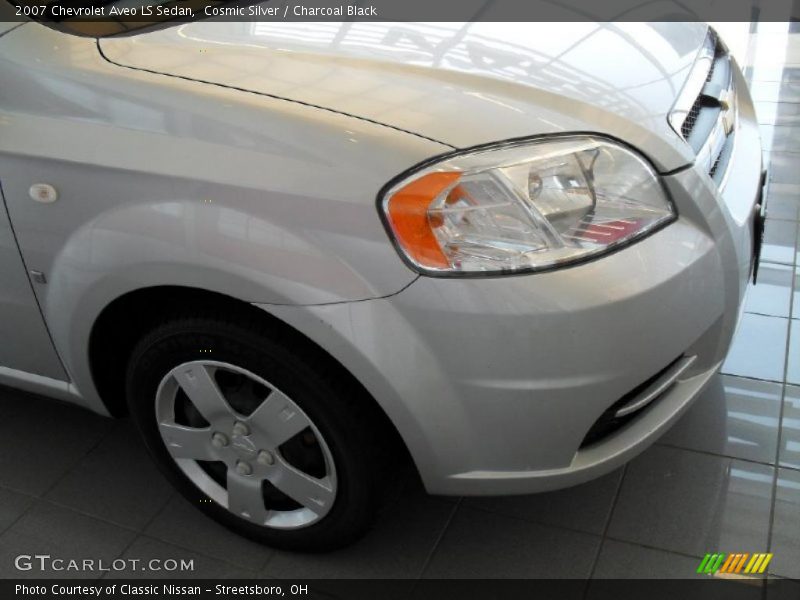 Cosmic Silver / Charcoal Black 2007 Chevrolet Aveo LS Sedan