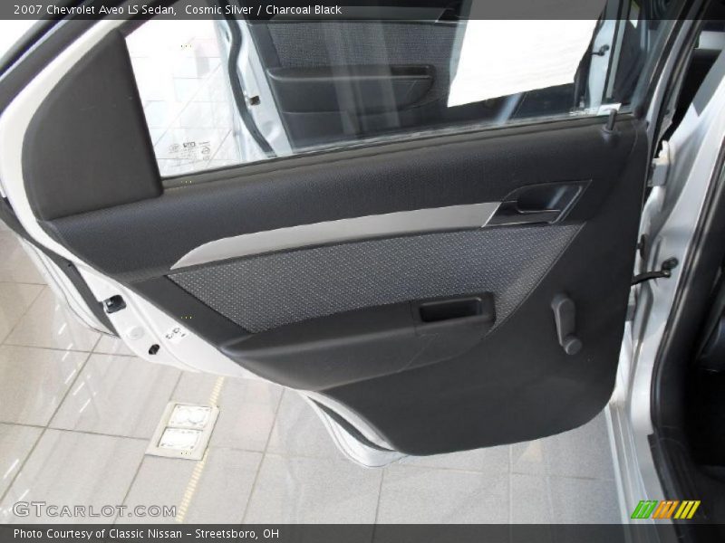 Cosmic Silver / Charcoal Black 2007 Chevrolet Aveo LS Sedan