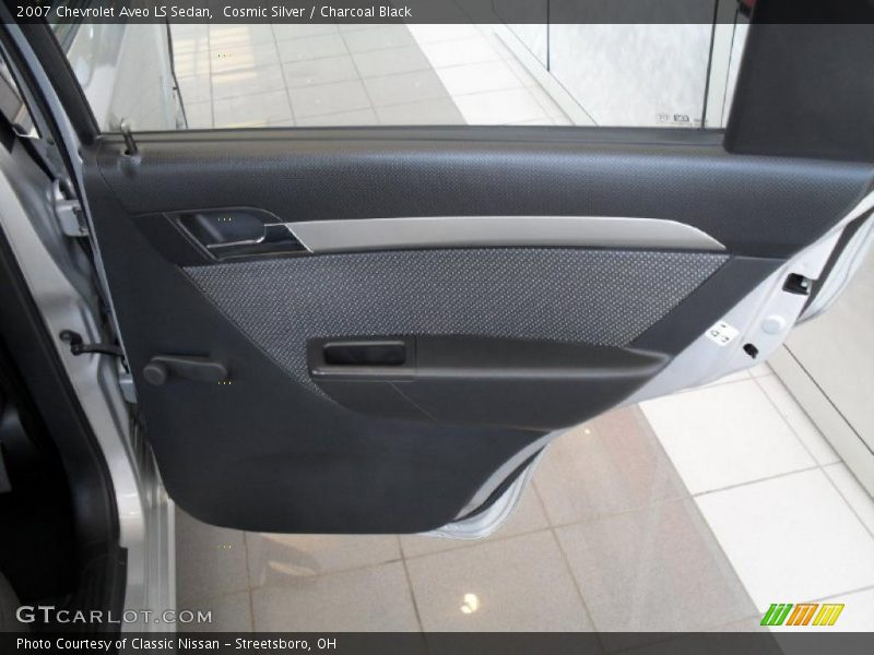 Cosmic Silver / Charcoal Black 2007 Chevrolet Aveo LS Sedan