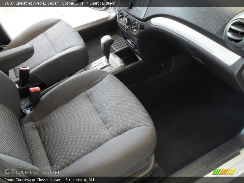 Cosmic Silver / Charcoal Black 2007 Chevrolet Aveo LS Sedan