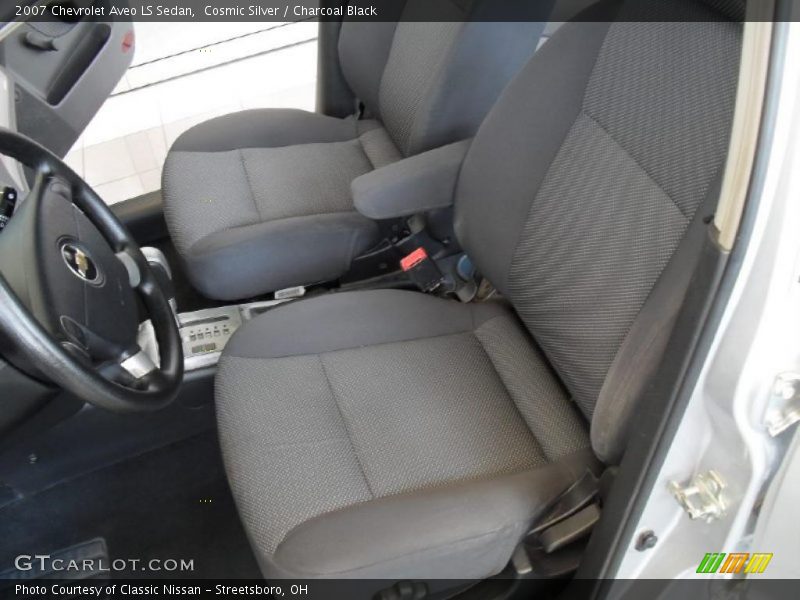 Cosmic Silver / Charcoal Black 2007 Chevrolet Aveo LS Sedan