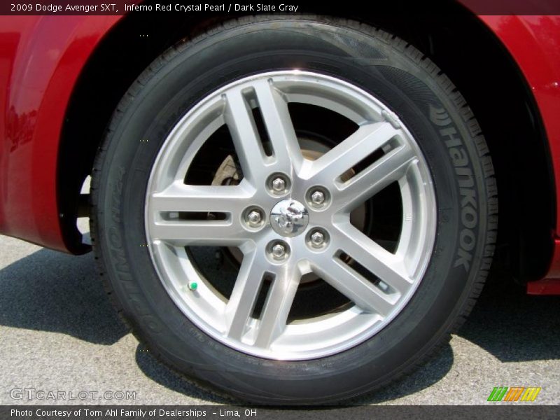Inferno Red Crystal Pearl / Dark Slate Gray 2009 Dodge Avenger SXT