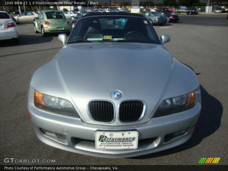 Arctic Silver Metallic / Black 1998 BMW Z3 1.9 Roadster