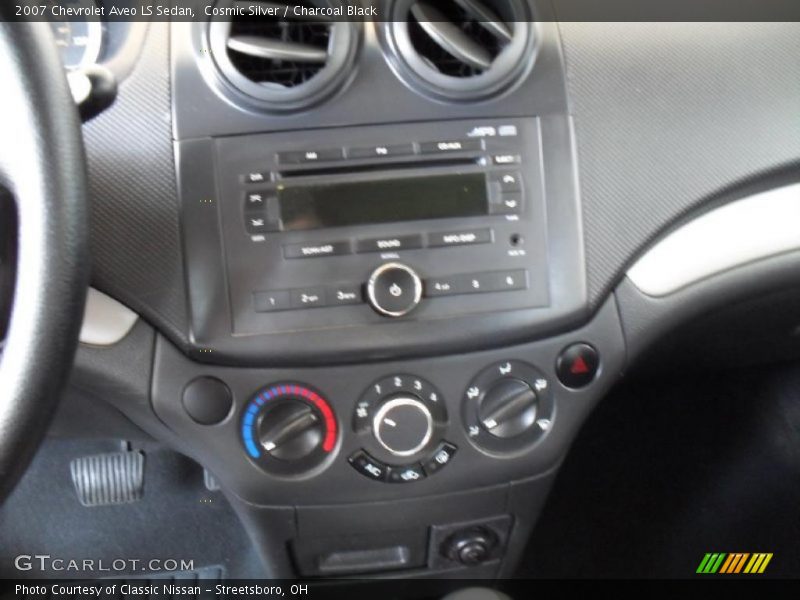 Cosmic Silver / Charcoal Black 2007 Chevrolet Aveo LS Sedan
