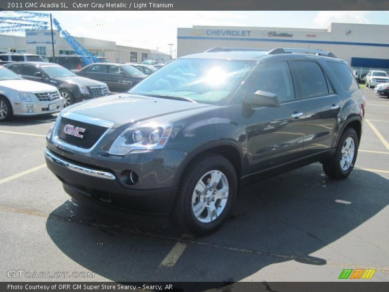 Cyber Gray Metallic / Light Titanium 2011 GMC Acadia SL