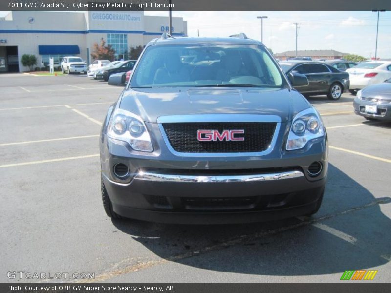 Cyber Gray Metallic / Light Titanium 2011 GMC Acadia SL