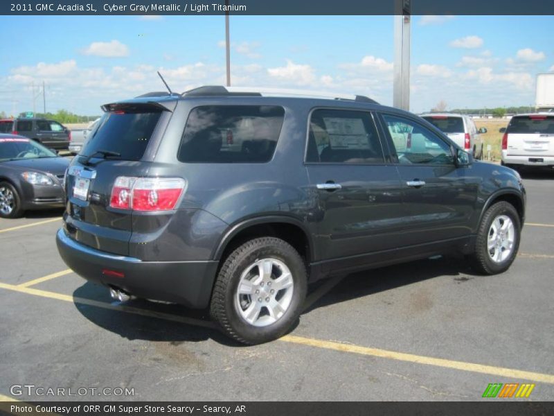 Cyber Gray Metallic / Light Titanium 2011 GMC Acadia SL