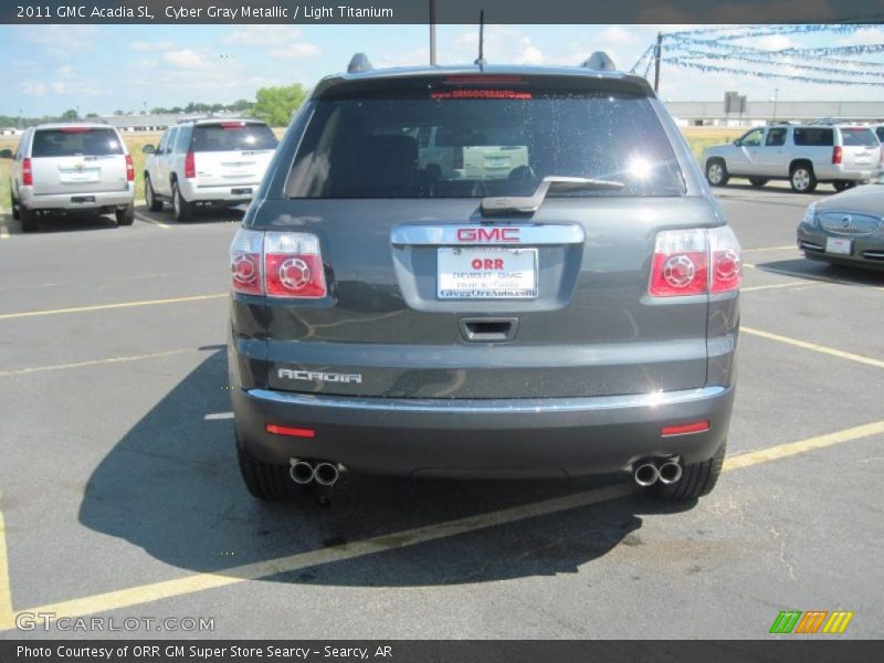 Cyber Gray Metallic / Light Titanium 2011 GMC Acadia SL