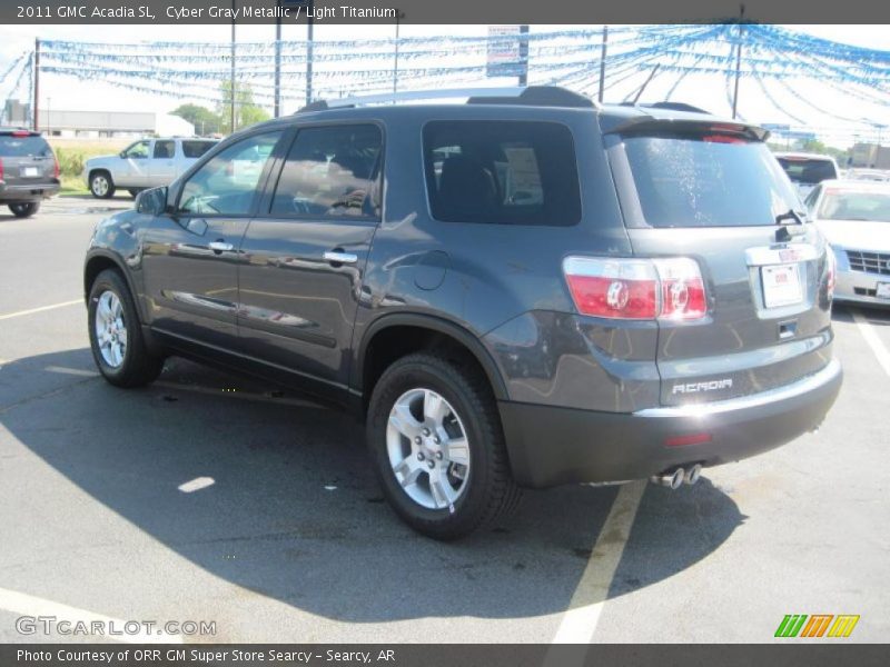 Cyber Gray Metallic / Light Titanium 2011 GMC Acadia SL