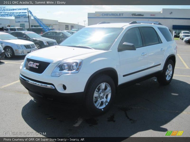 Summit White / Ebony 2011 GMC Acadia SL