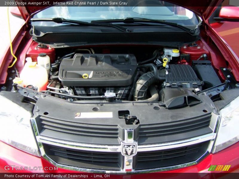 Inferno Red Crystal Pearl / Dark Slate Gray 2009 Dodge Avenger SXT