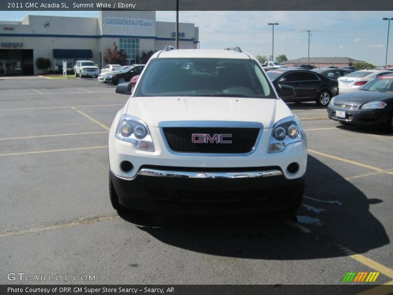 Summit White / Ebony 2011 GMC Acadia SL