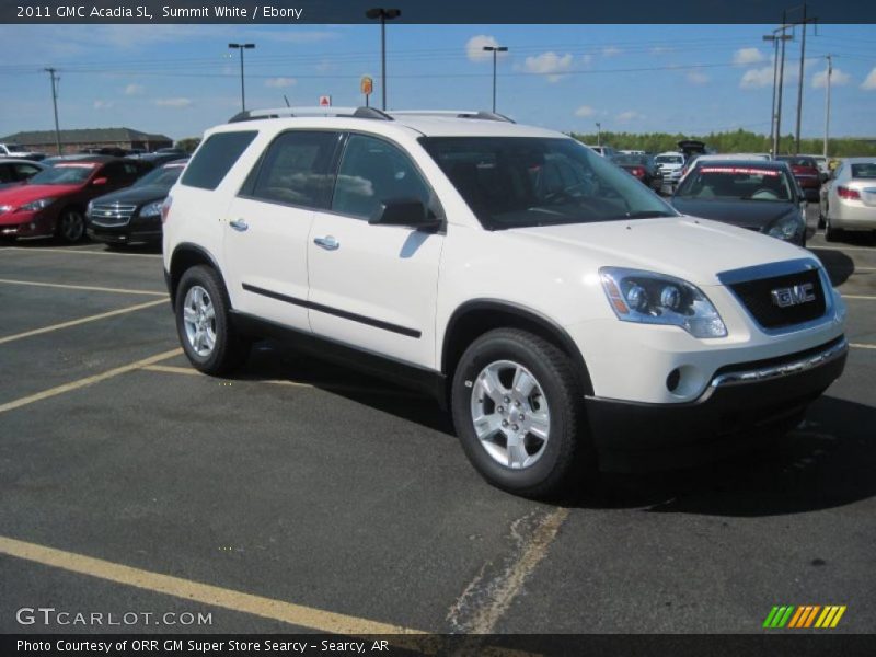 Summit White / Ebony 2011 GMC Acadia SL