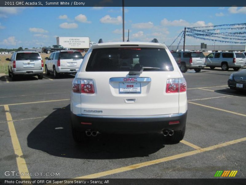 Summit White / Ebony 2011 GMC Acadia SL