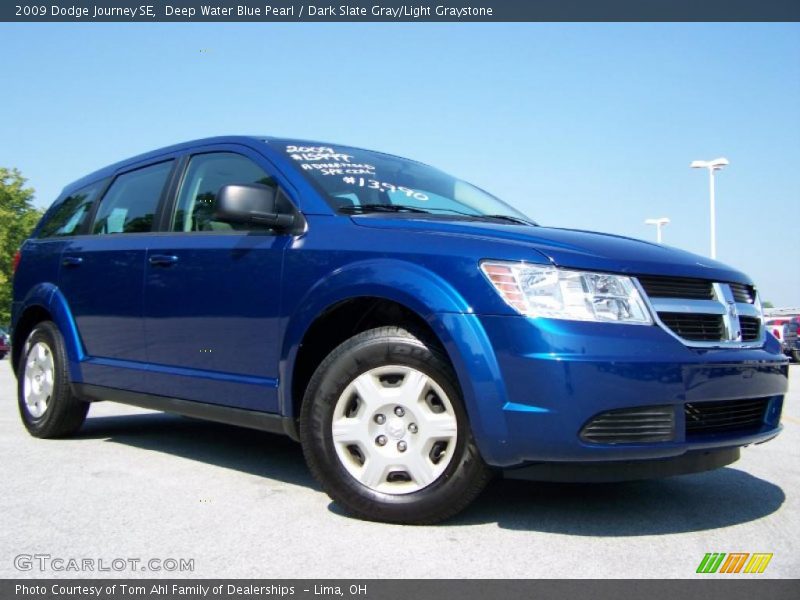 Deep Water Blue Pearl / Dark Slate Gray/Light Graystone 2009 Dodge Journey SE